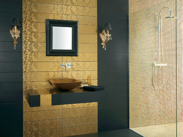Trendy Bathroom Designs in Gold (7)