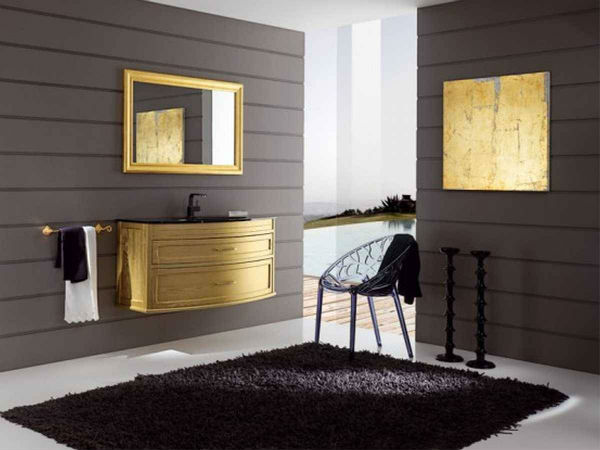 Trendy Bathroom Designs in Gold (8)