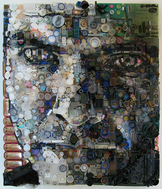 Covetedition-Household Objects Recycled into Art Masterpieces-Zac's portrait
