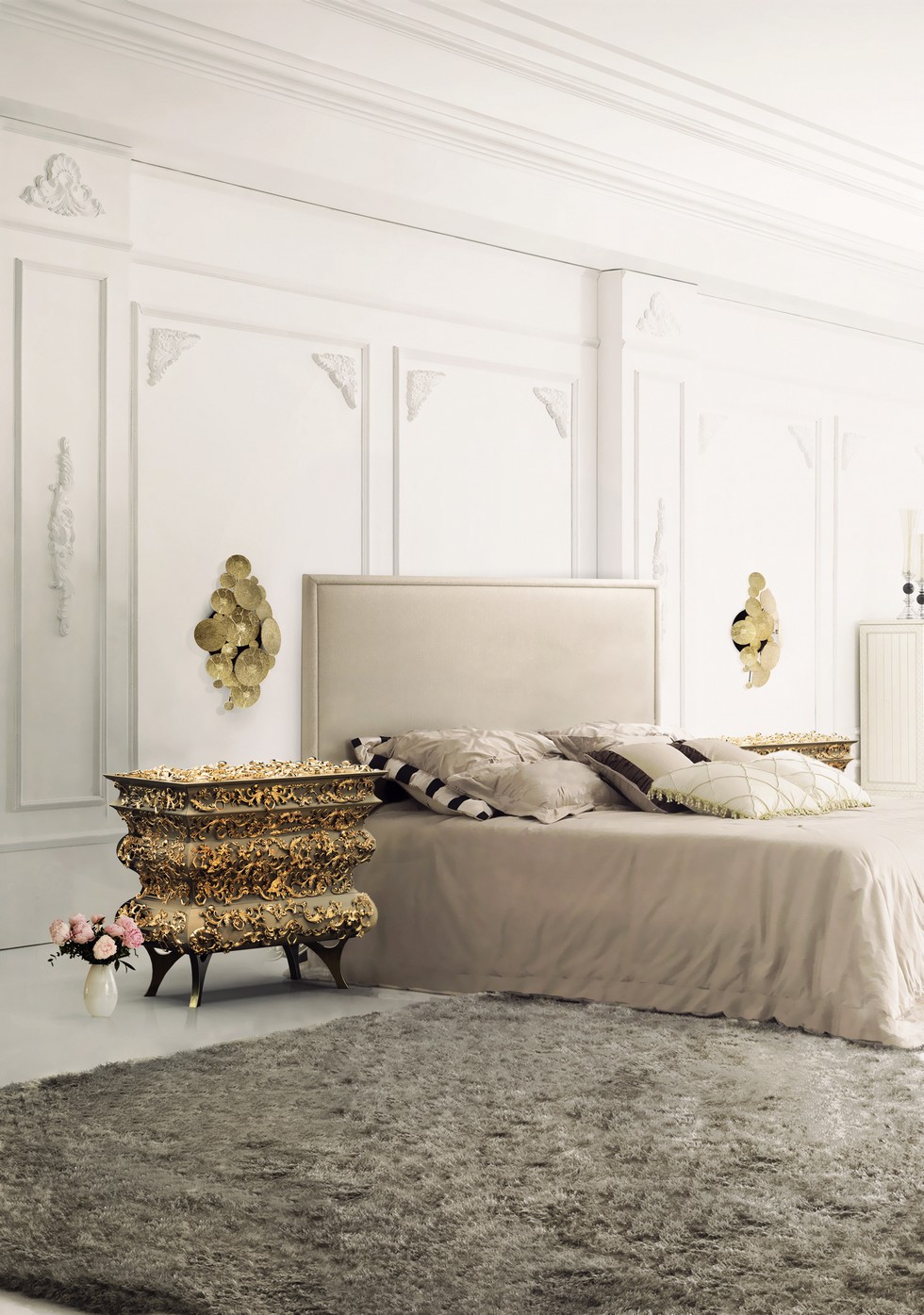 MARVELOUS BEDROOMS IDEAS WITH SOPHISTICATED NIGHTSTANDS AND SIDE TABLES
